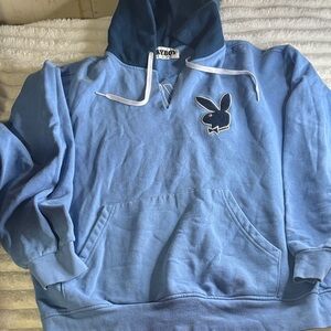 PLAYBOY Blue Hoodie Sweater
